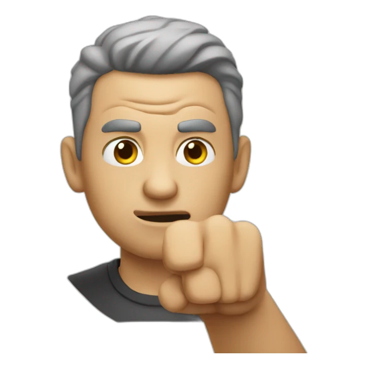 man pointing at the viewer, angry sticker