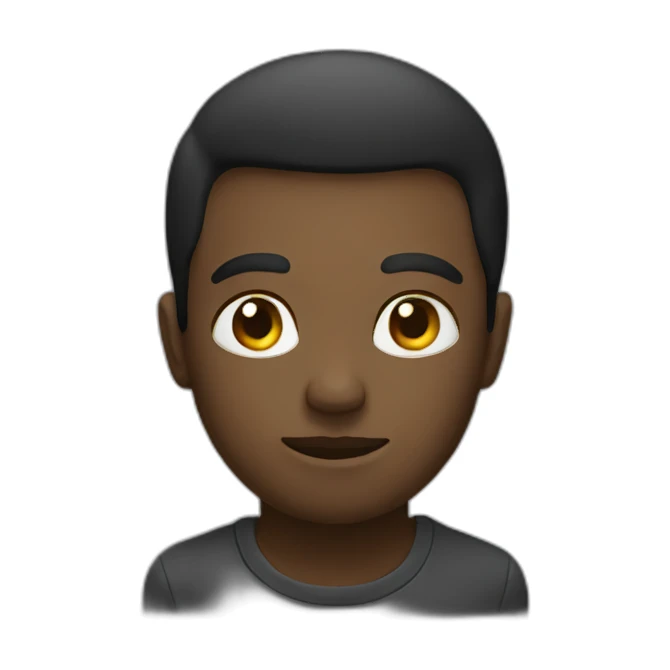 thinking but black sticker