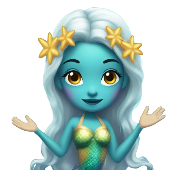 mermaid fairy sticker