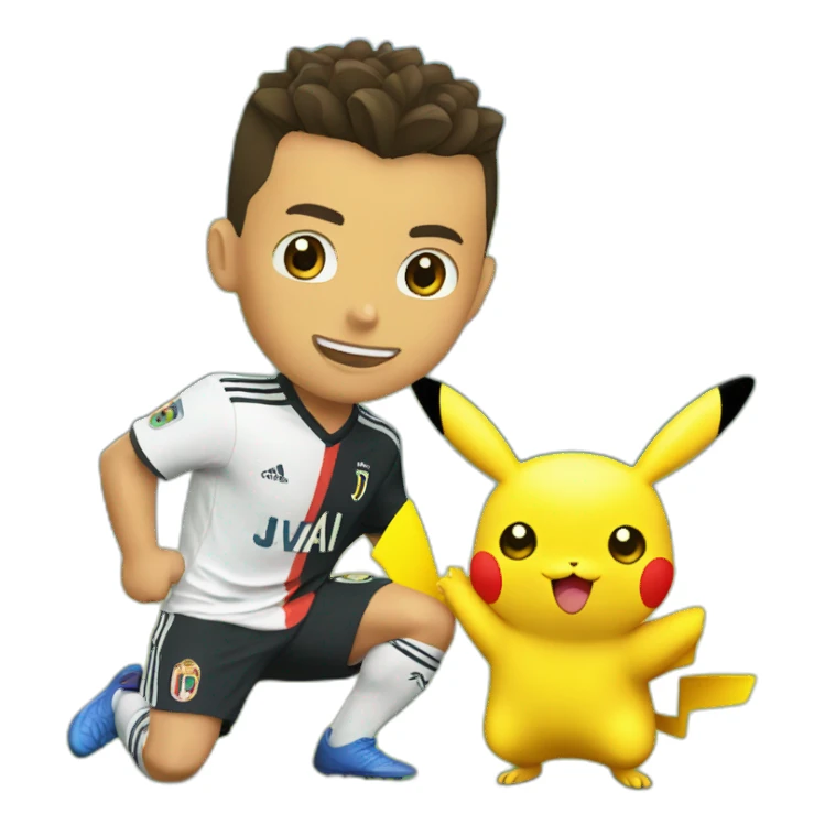 ronaldo sur pikachu sticker