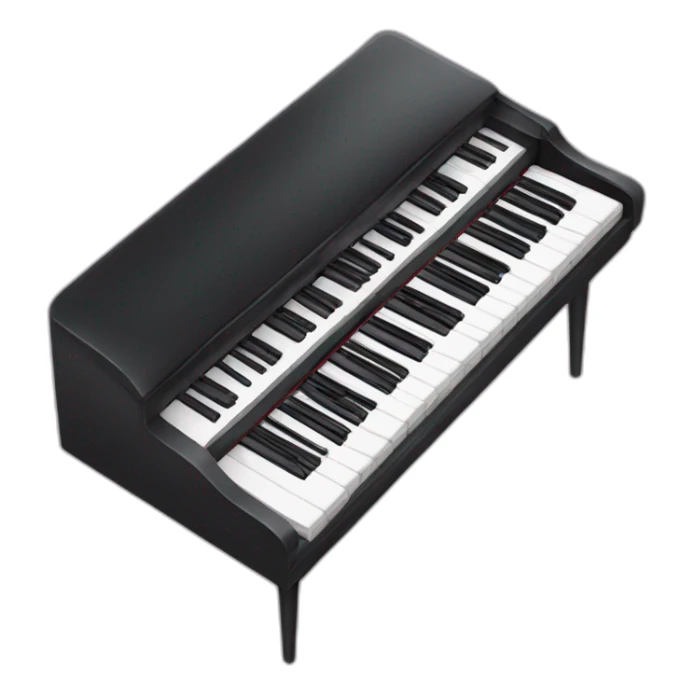keyboard as a piano  sticker