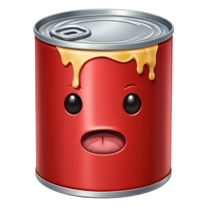 tin can with meat, no face sticker