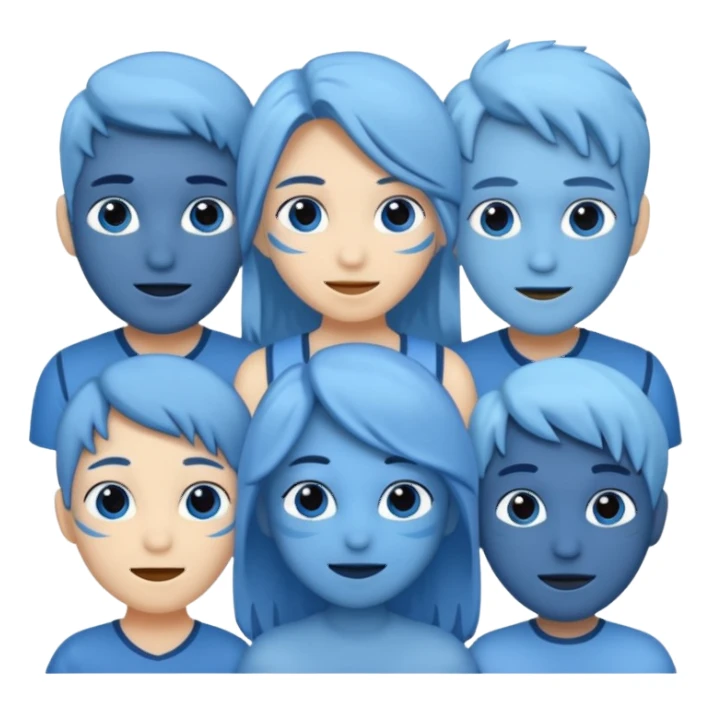 Amigos azul mari bjo sticker