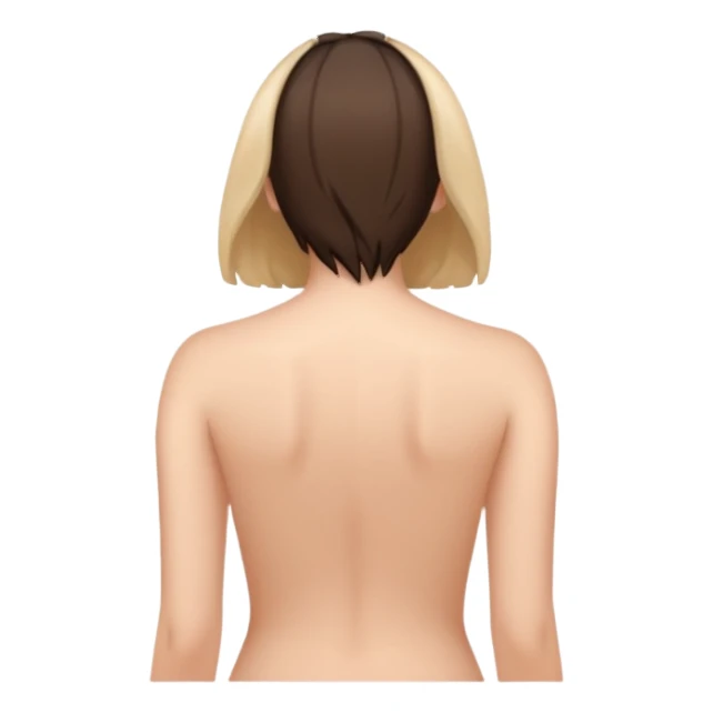 Girl without clothes back butt sticker