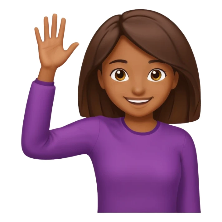 Chica morena haciendo un dab sticker