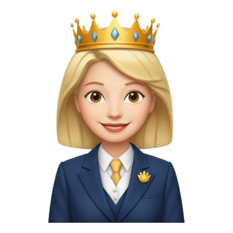 queen with suit sticker