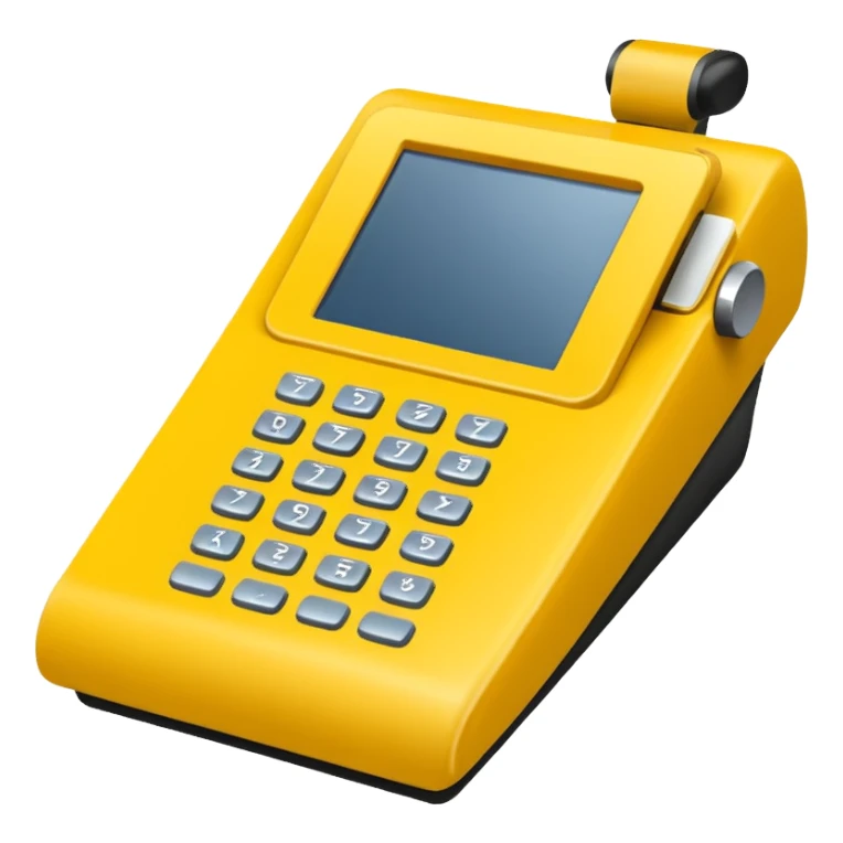 yellow pos terminal sticker