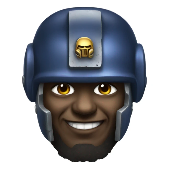 space marine with a smile sticker
