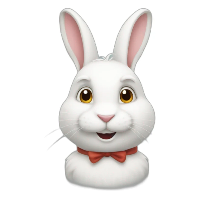 the white rabbit sticker