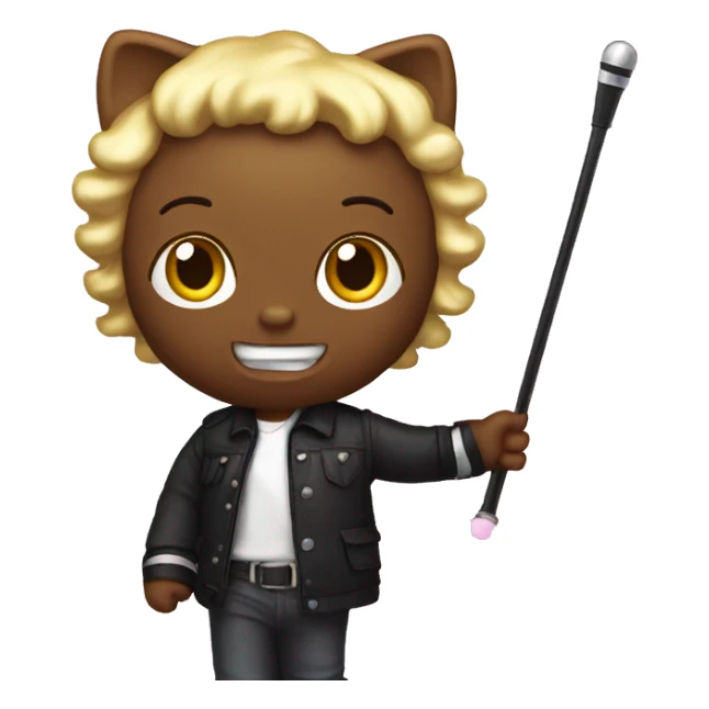 Hello kitty with rod wave sticker