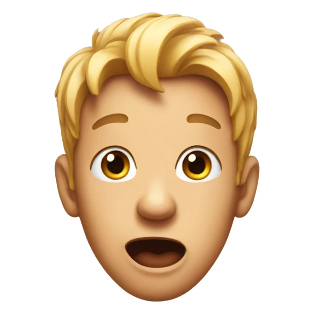 Really surprised face sticker