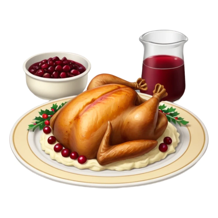festive dinner plate sticker