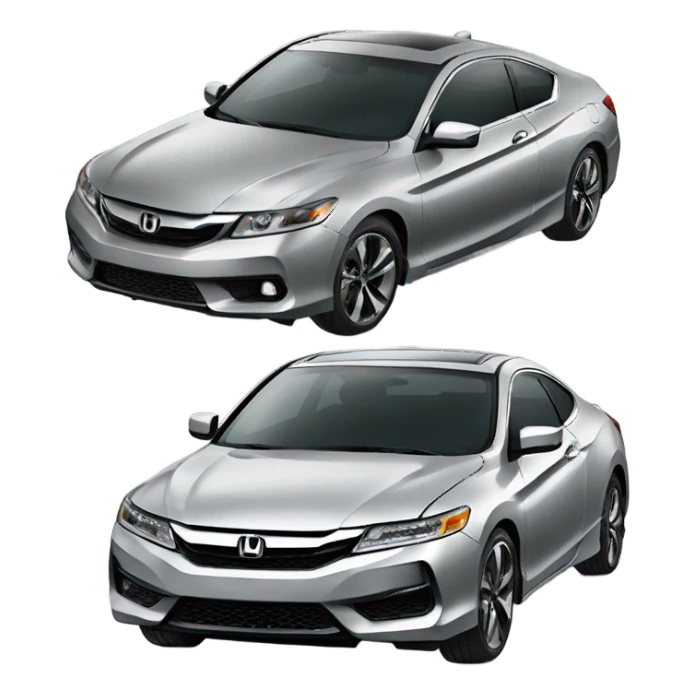 Grey Honda accord coupe  sticker