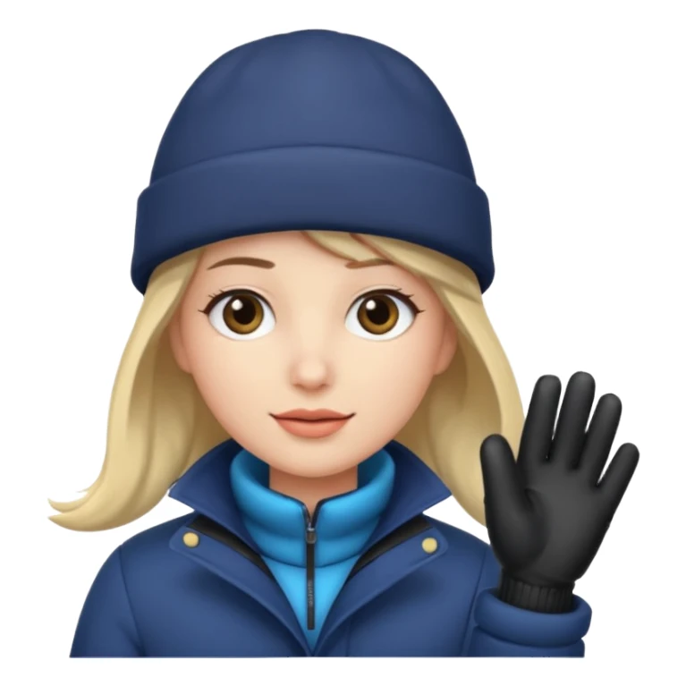 fotographer with winter clothes sticker