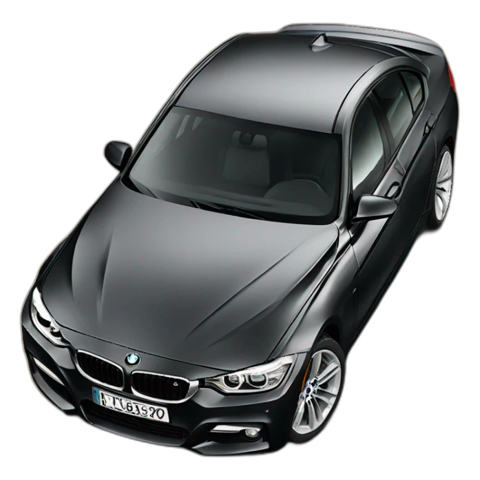black bmw f30 sticker