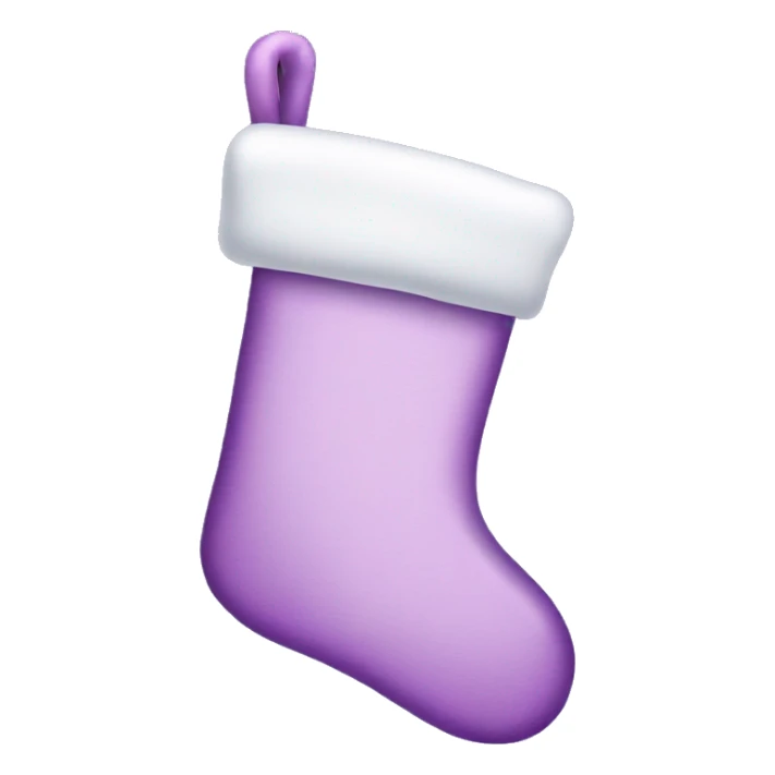  lilac Christmas stocking sticker