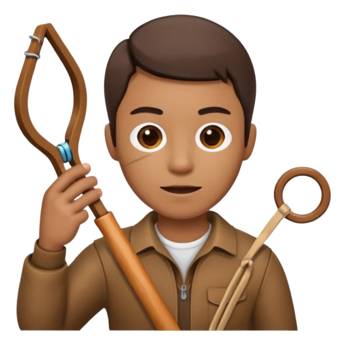 slingshot cartoon sticker