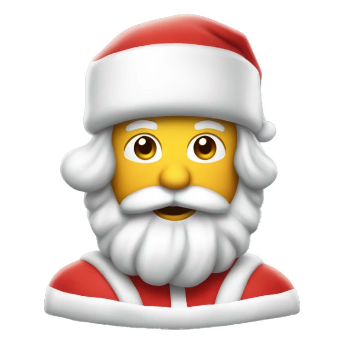 Santa in blowup suit sticker