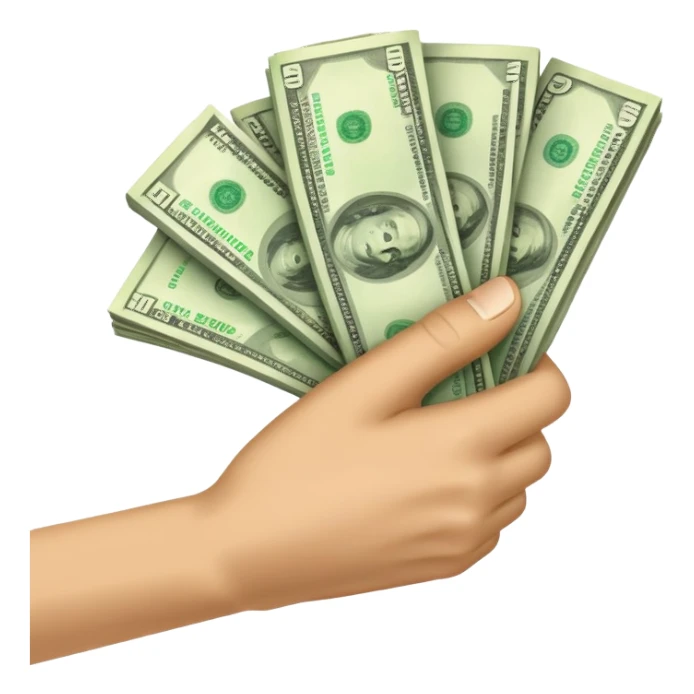 money recovery from hand sticker