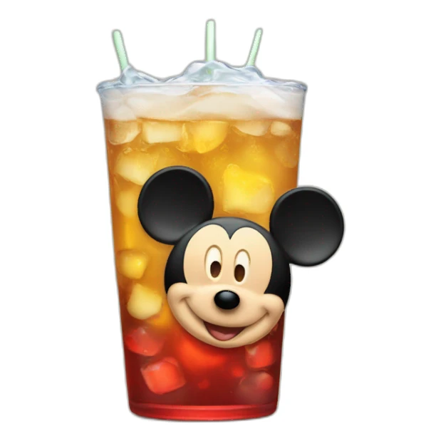 Mickey mouse drinks  sticker