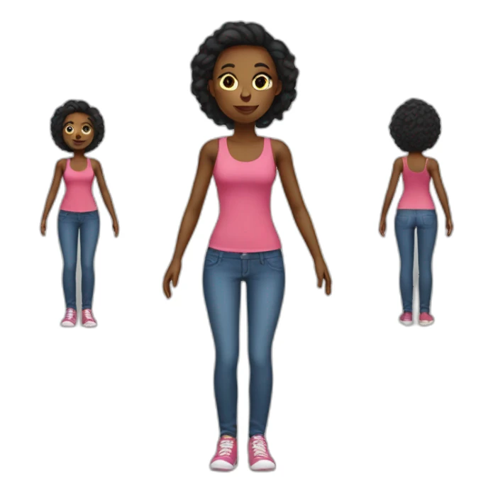 slim girl sticker