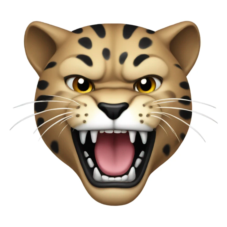 Panther growling sticker