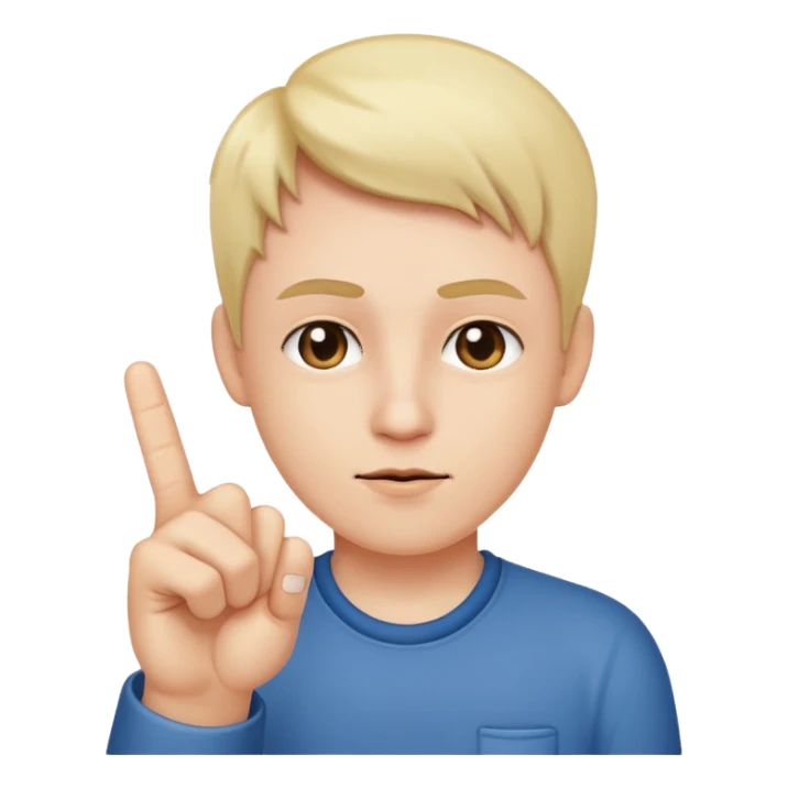 Middle finer sticker