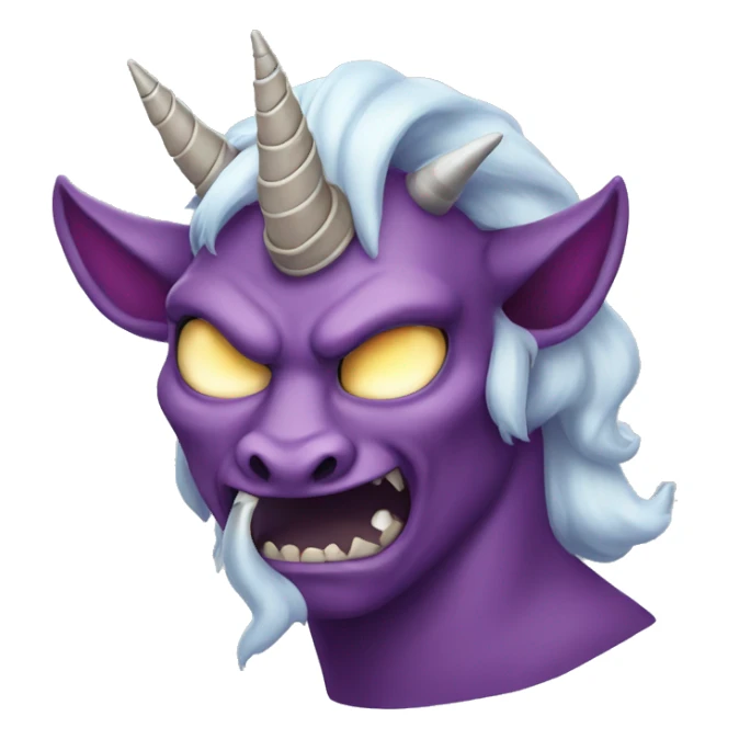 a demon who is a unicorn sticker