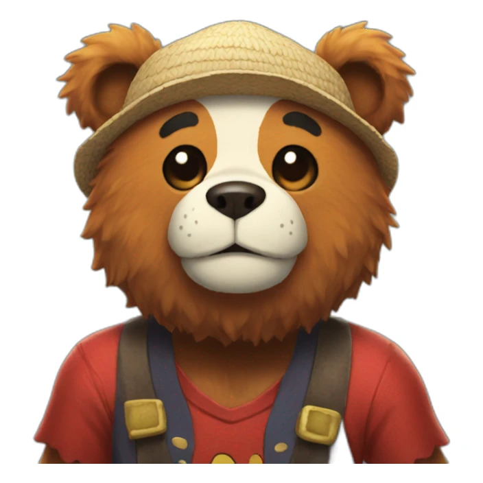 luffy bear sticker