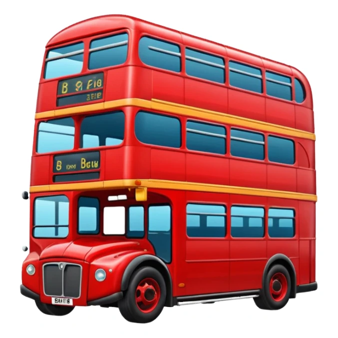 London red bus sticker