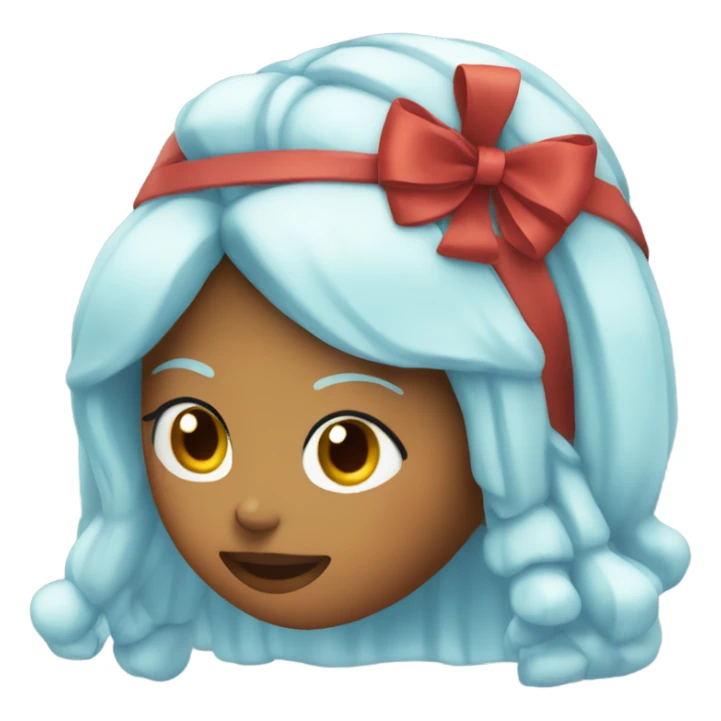 ice spice with a bow on her head sticker