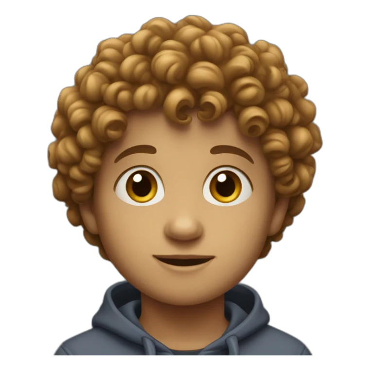 little curly boy, not board sticker