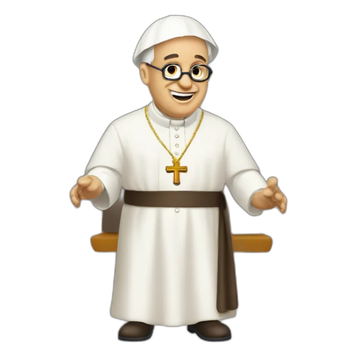 Papa Francisco Rezando sticker