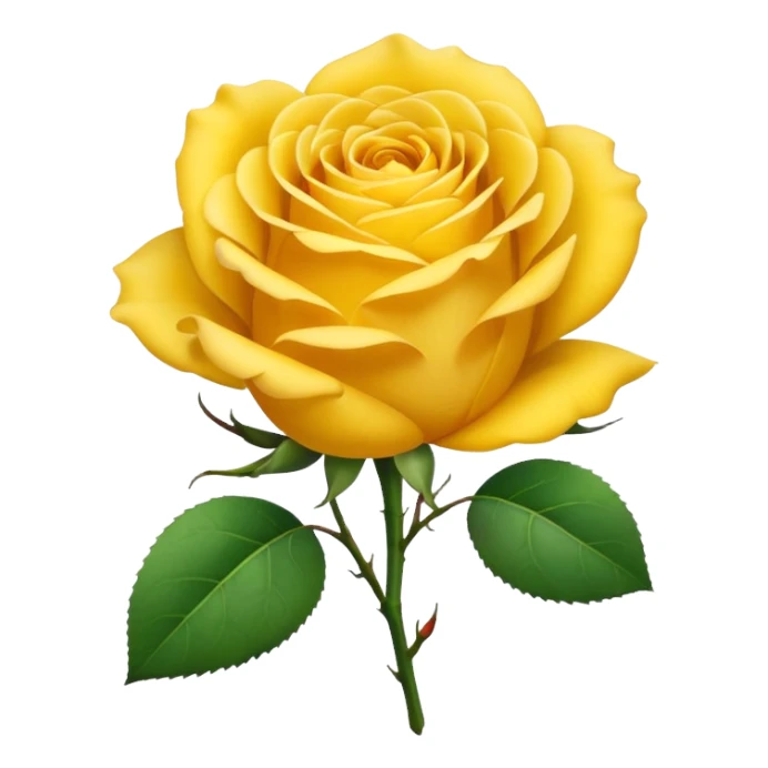 Yellow rose sticker