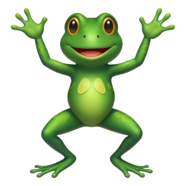 Dancing frog sticker
