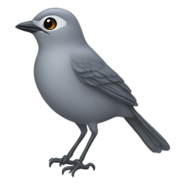 Grey catbird sticker