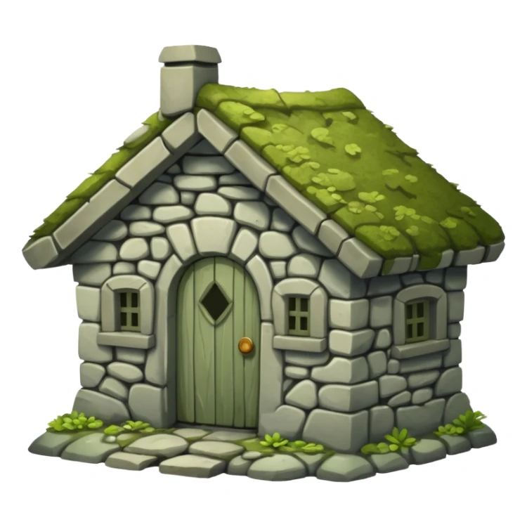 stone hut sticker