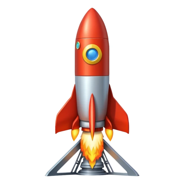 launching a rocket from a platform sticker