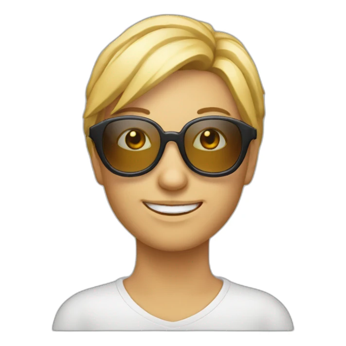 Chausette avec des lunettes de soleil sticker