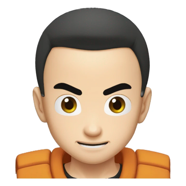 Krillin from dragonball sticker