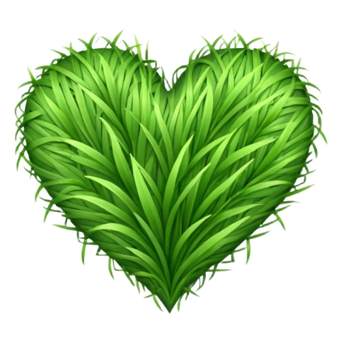 Coração verde erva doce sticker