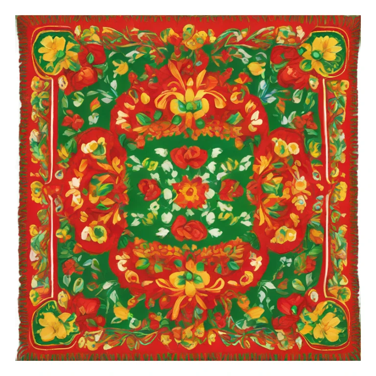 Russian traditional headscarf  sticker