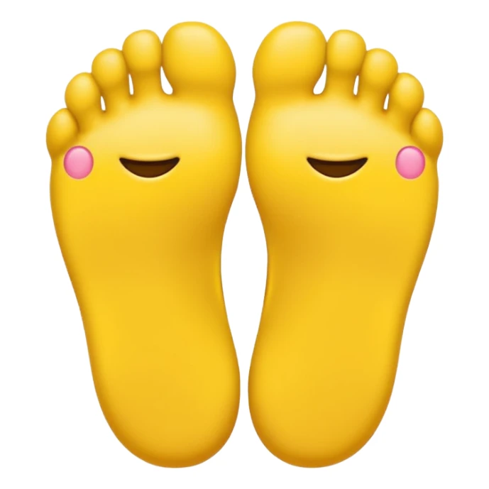 Toes crossed yellow emoji sticker