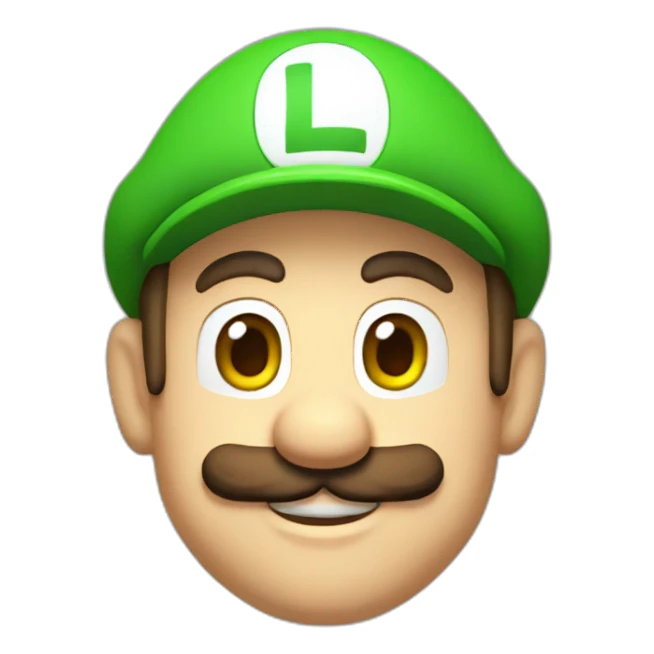 Luigi on Mario sticker