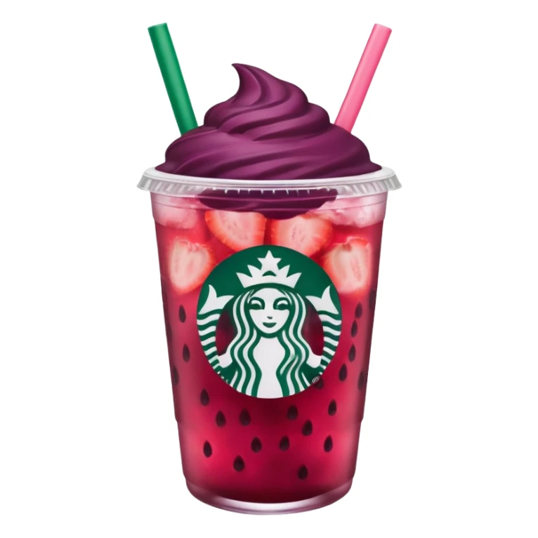 Starbucks strawberry açaí refresher  sticker