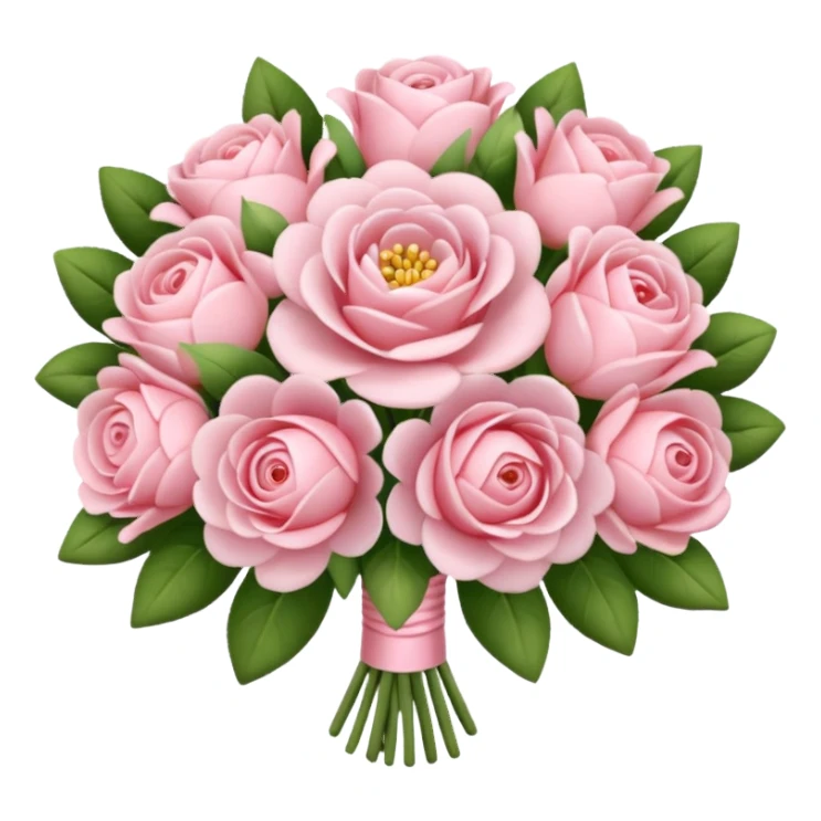 soft pink bouquet sticker
