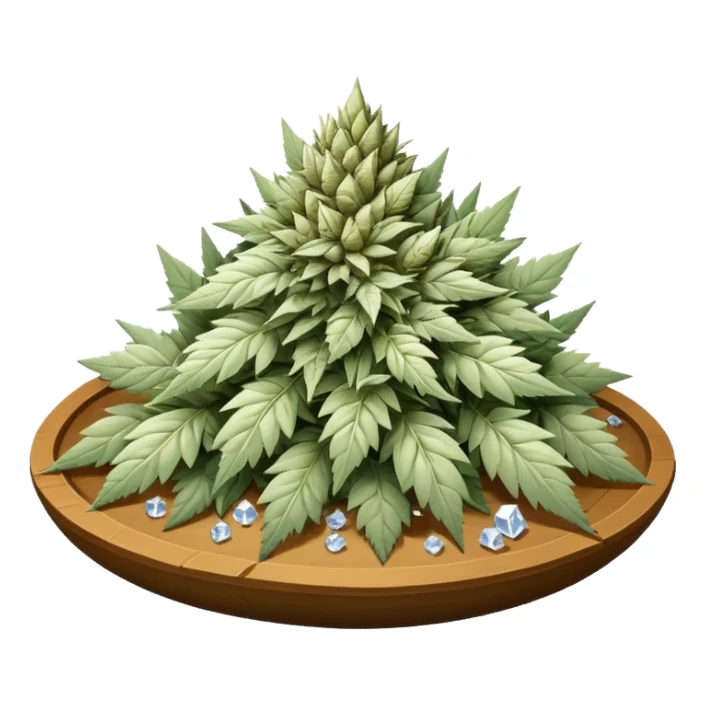 white color marijuana sticker