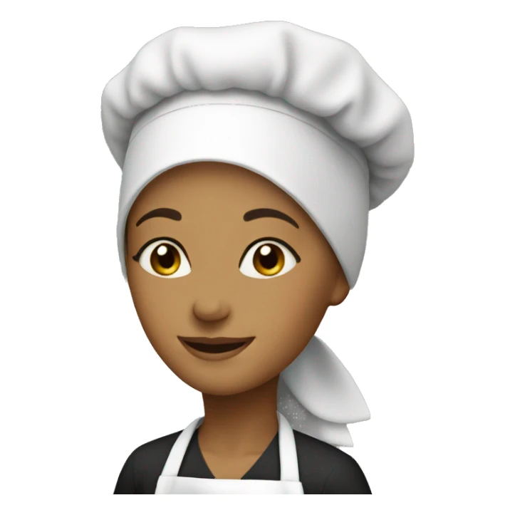 woman, hijab, chef hat sticker