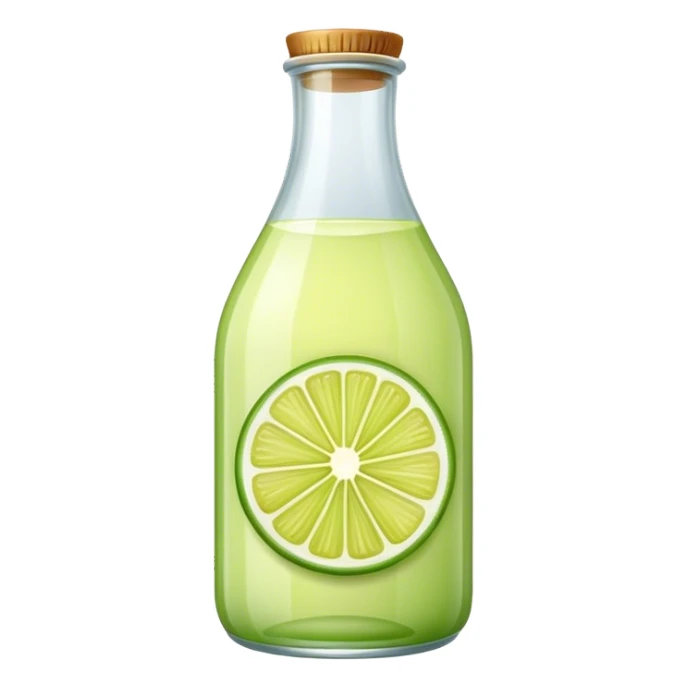 Lime juice bottled sticker