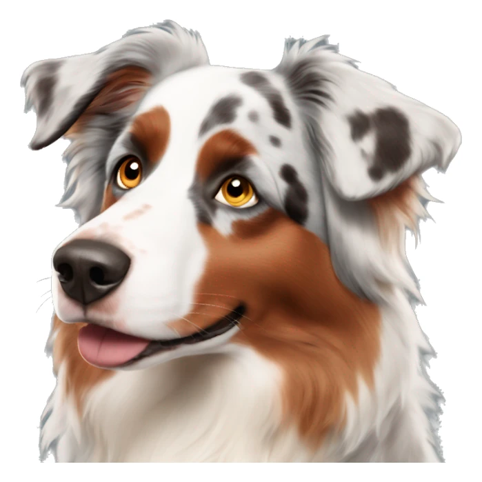 Red Merle Australian shepherd  sticker